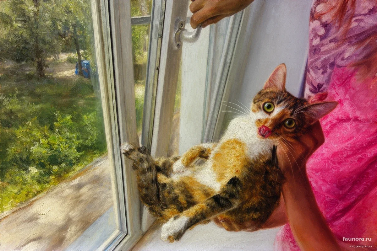 Смертельная ловушка в режиме проветривания: как обычное окно едва не убило кошку в Ульяновске