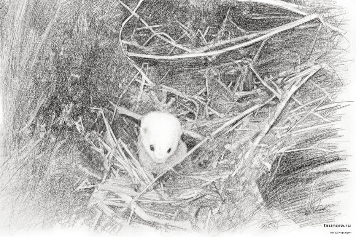 Омский горностай устроил фотосессию: что заставило хищника выйти к людям