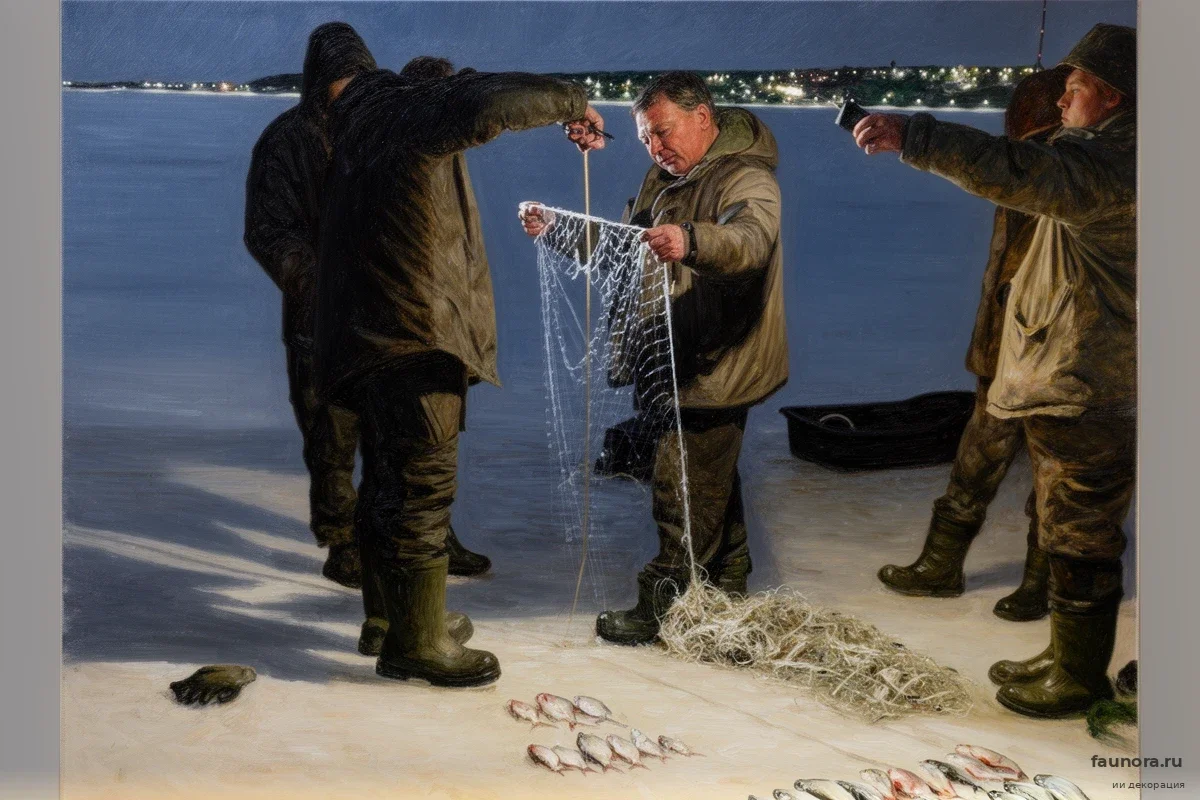 Уголовное дело и сотни изъятых сетей: итоги мартовских рейдов на водоемах Марий Эл