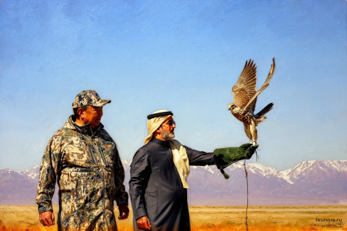 В Казахстане выпустили 34 сокола из Саудовской Аравии: зачем птицам вживили микрочипы